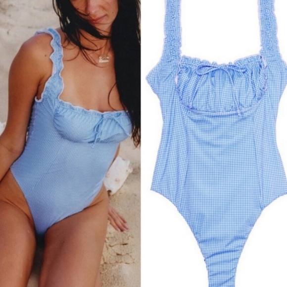 New!Frankies Bikini Hampton One Piece Swimsuit - Picture 1 of 12